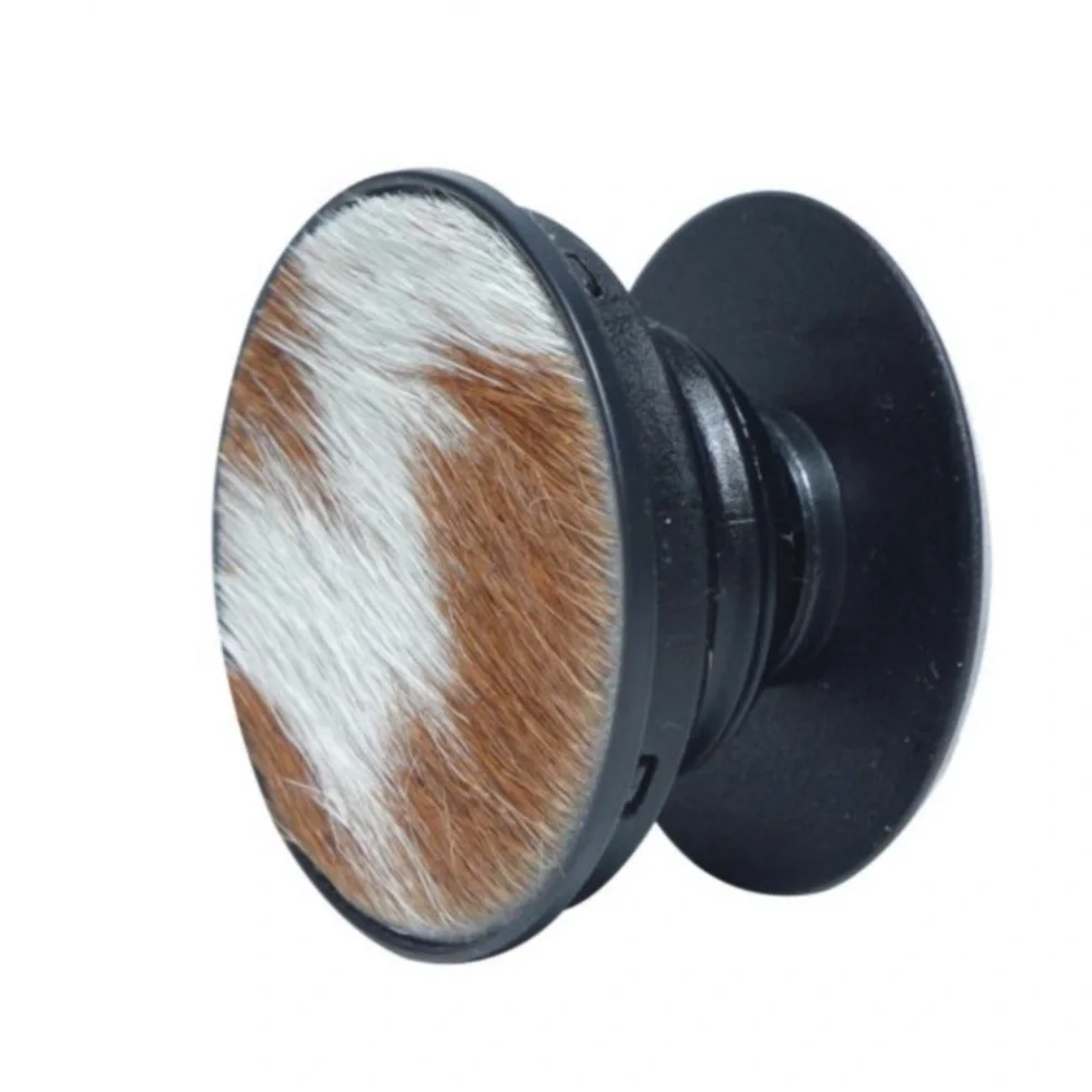 Myra Brown and white hairon phone socket, new